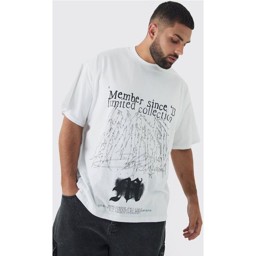 Grande taille - T-shirt oversize à col montant - XXXXL - Boohooman - Modalova