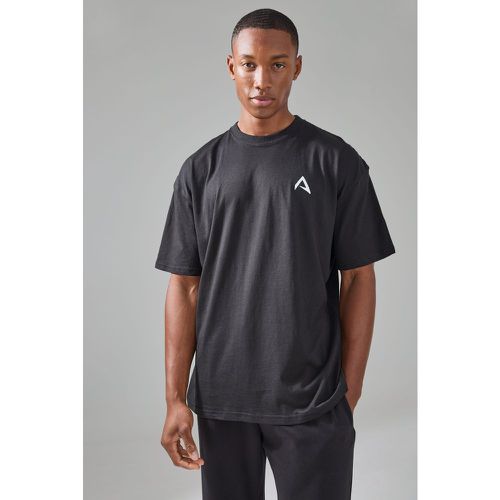 T-shirt oversize à logo - MAN Active homme - S - Boohooman - Modalova