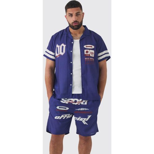 Grande taille - Ensemble avec chemise et short homme - XXXXL - Boohooman - Modalova