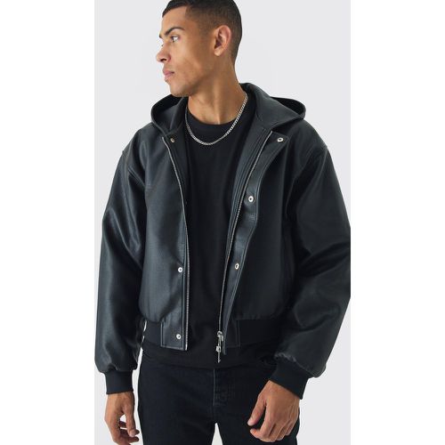 Bomber oversize à capuche homme - S - Boohooman - Modalova