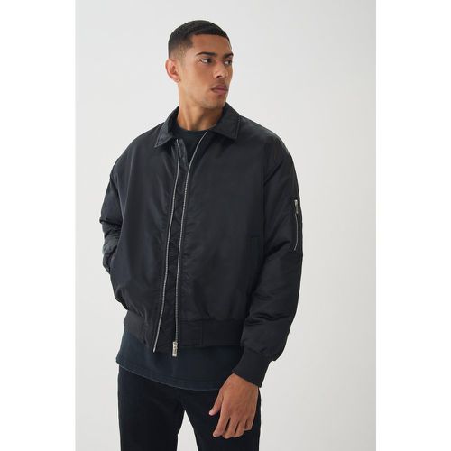 Bomber satiné en homme - S - Boohooman - Modalova