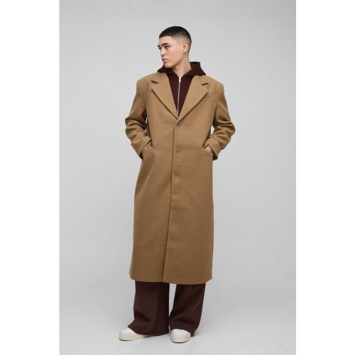 Manteau oversize à manches longues en jersey - S - Boohooman - Modalova