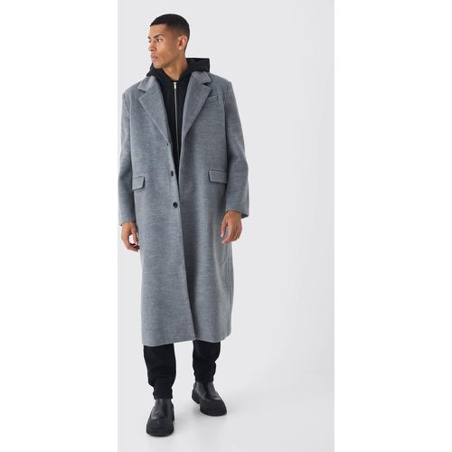 Manteau oversize à manches longues en jersey - S - Boohooman - Modalova