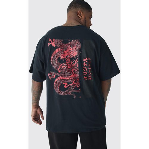 Plus Oversized Dragon Graphic T-shirt - - XXXL - Boohooman - Modalova