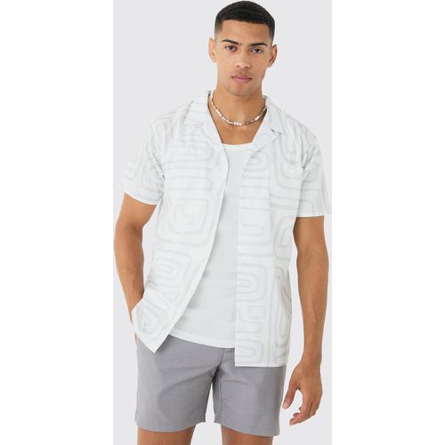 Chemise à imprimé abstrait - S - Boohooman - Modalova