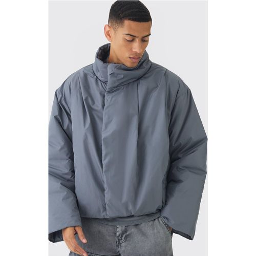 Manteau matelassé à col cheminée - S - Boohooman - Modalova