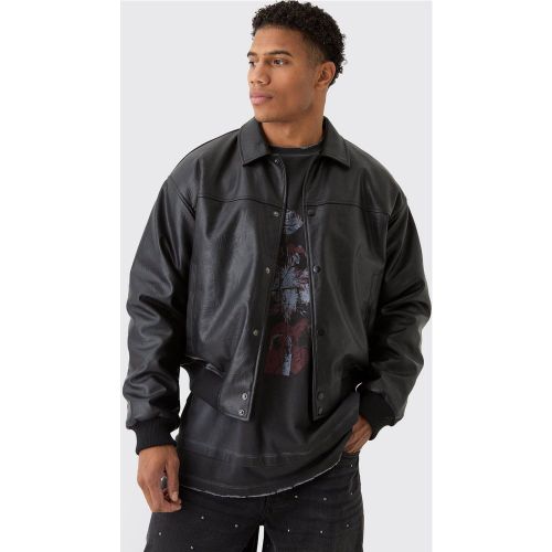 Bomber oversize en synthétique homme - M - Boohooman - Modalova