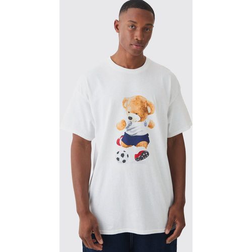 Oversized Teddy Bear Football T-shirt - Boohooman - Modalova