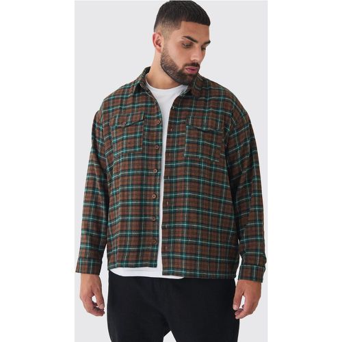 Grande taille - Chemise oversize à carreaux - XXXL - Boohooman - Modalova