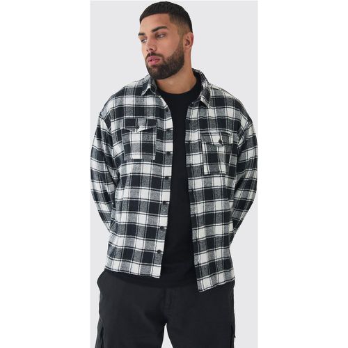 Grande taille - Chemise oversize à carreaux - XXXL - Boohooman - Modalova