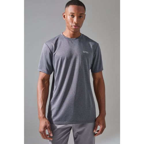 T-shirt de sport imprimé - MAN Active - M - Boohooman - Modalova