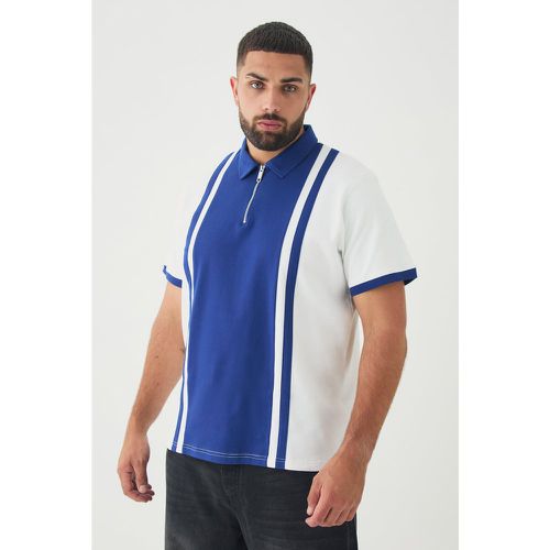 Grande taille - Polo cintré à empiècements - XXL - Boohooman - Modalova