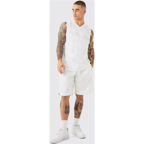 Ensemble de basket en mesh et satiné - S - Boohooman - Modalova