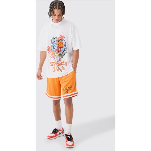 Ensemble oversize à imprimé Taz Space Jam avec t-shirt et short - M - Boohooman - Modalova