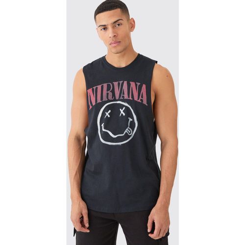 Oversized Nirvana License vest - Boohooman - Modalova