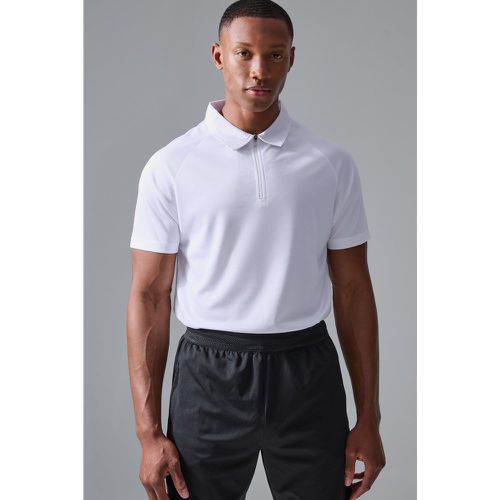 Polo de golf zippé - MAN Active - XXL - Boohooman - Modalova