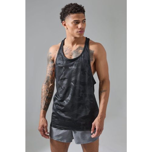 Débardeur de sport à imprimé camouflage - MAN Active - XL - Boohooman - Modalova