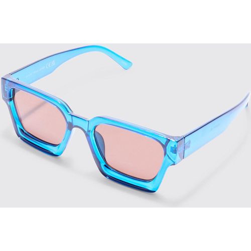 Plastic Retro Sunglasses In Blue - Boohooman - Modalova