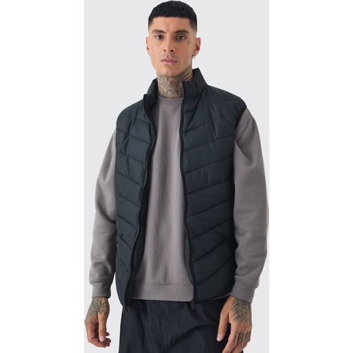 Tall - Veste sans manches à col montant - S - Boohooman - Modalova