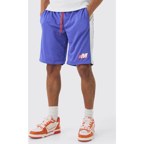 Short de basket universitaire en mesh - S - Boohooman - Modalova