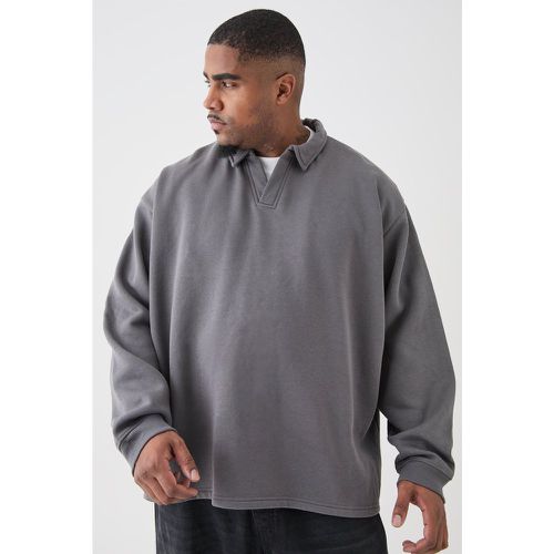 Grande taille - Polo de rugby oversize - XXXL - Boohooman - Modalova