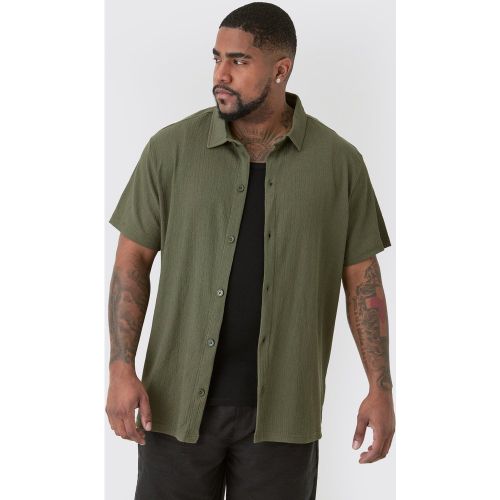 Grande taille - Chemise texturée à manches courtes - XXXL - Boohooman - Modalova