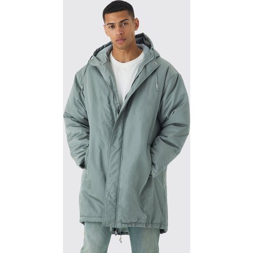 Parka longue oversize satinée homme - S - Boohooman - Modalova