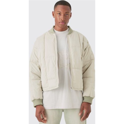 Bomber oversize matelassé homme - S - Boohooman - Modalova