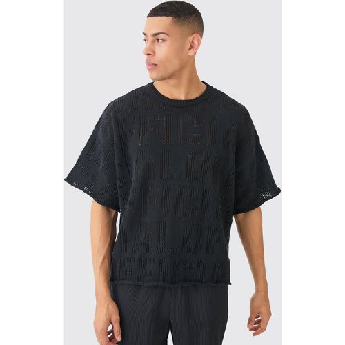 T-shirt oversize à logo - S - Boohooman - Modalova