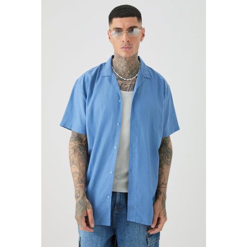 Tall - Chemise oversize en lin - S - Boohooman - Modalova