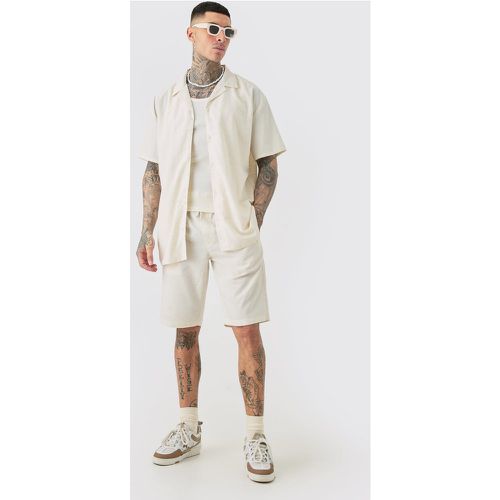 Tall - Ensemble oversize en lin avec short homme - S - Boohooman - Modalova