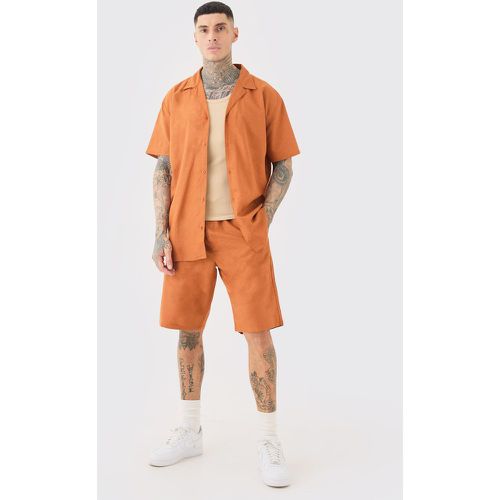 Tall - Ensemble oversize en lin avec short homme - S - Boohooman - Modalova