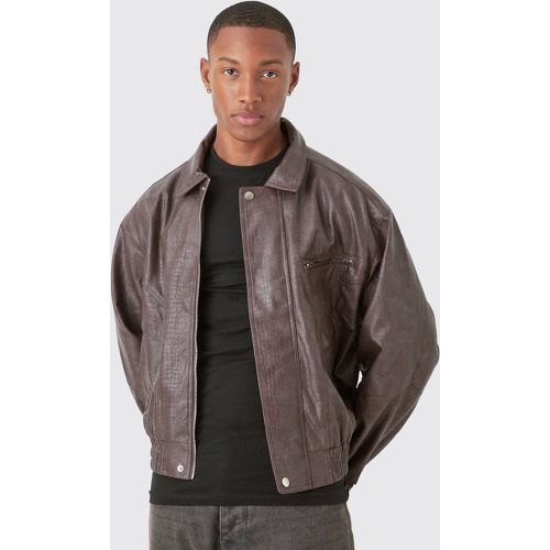 Bomber oversize texturé homme - S - Boohooman - Modalova