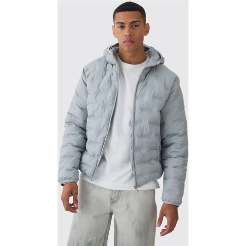 Veste matelassée à capuche en - S - Boohooman - Modalova