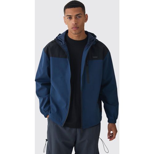 Coupe-vent oversize color block à capuche - MAN homme - S - Boohooman - Modalova