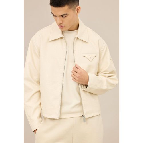 Bomber oversize texturé homme - L - Boohooman - Modalova