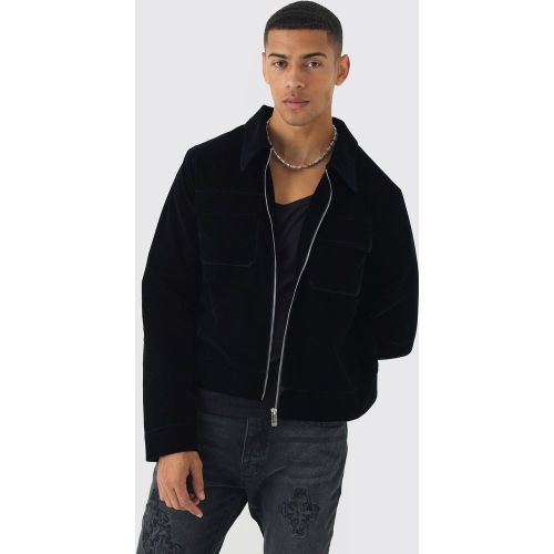 Veste oversize en velours homme - XS - Boohooman - Modalova