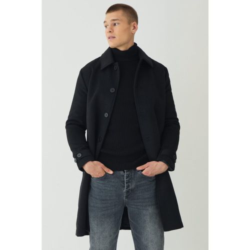 Manteau uni en noir homme - S, noir - Boohooman - Modalova