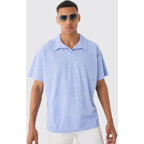 Polo oversize en tissu éponge - S - Boohooman - Modalova