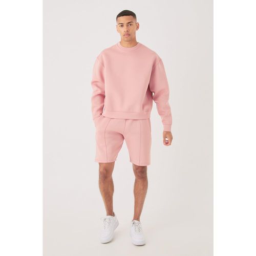 Survêtement oversize avec sweat et short - L - Boohooman - Modalova