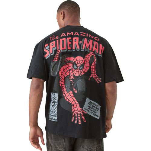 Oversized Spiderman Large Scale License T-shirt - Boohooman - Modalova