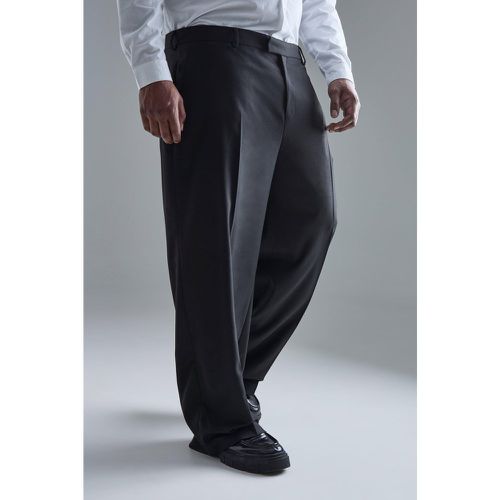 Plus Side Stripe Drawcord Crop Straight Fit Trousers - Boohooman - Modalova