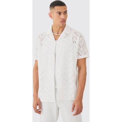 Chemise oversize brodée - L - Boohooman - Modalova