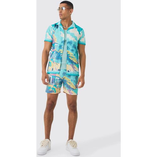 Ensemble avec chemise et short de bain - L - Boohooman - Modalova