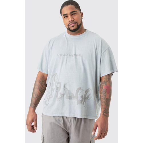 Grande taille - T-shirt oversize imprimé - XXL - Boohooman - Modalova