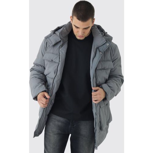 Tall - Parka utilitaire à capuche en homme - S - Boohooman - Modalova