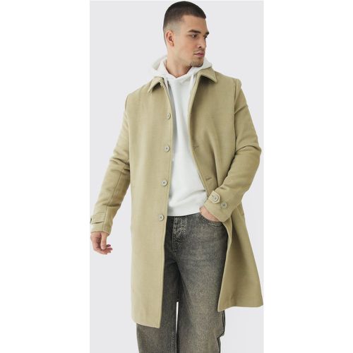 Tall - Manteau droit en sauge - S - Boohooman - Modalova