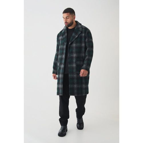 Grande taille - Manteau droit à carreaux - XXXL - Boohooman - Modalova