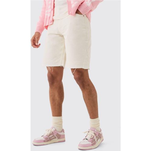 Short taille fixe à bords bruts - 36 - Boohooman - Modalova