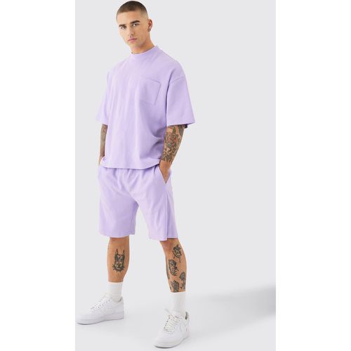 T-shirt oversize en mesh et short - S - Boohooman - Modalova